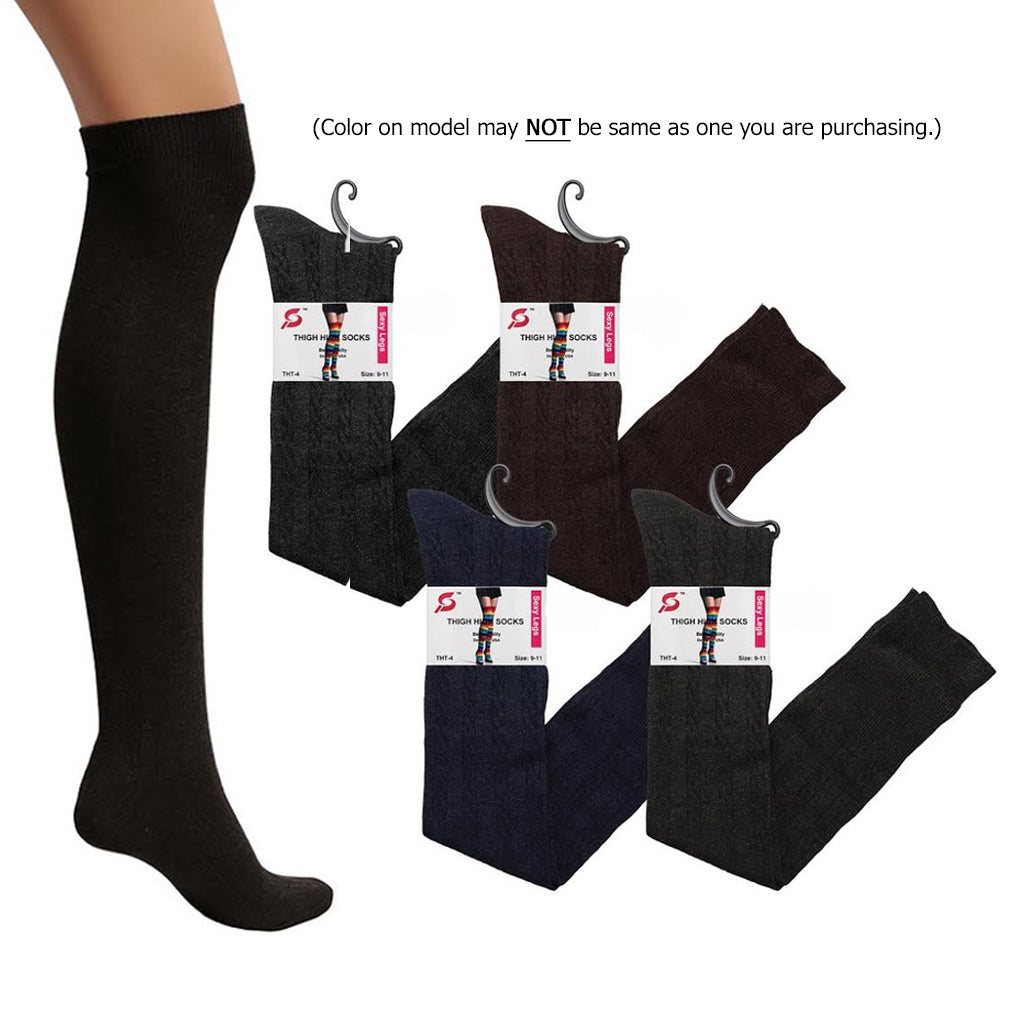 Thigh-Hi Chain (Black Heather) Stockings – ShirtsNThingsAZ